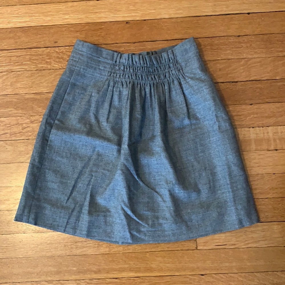 Gray JCrew mini skirt